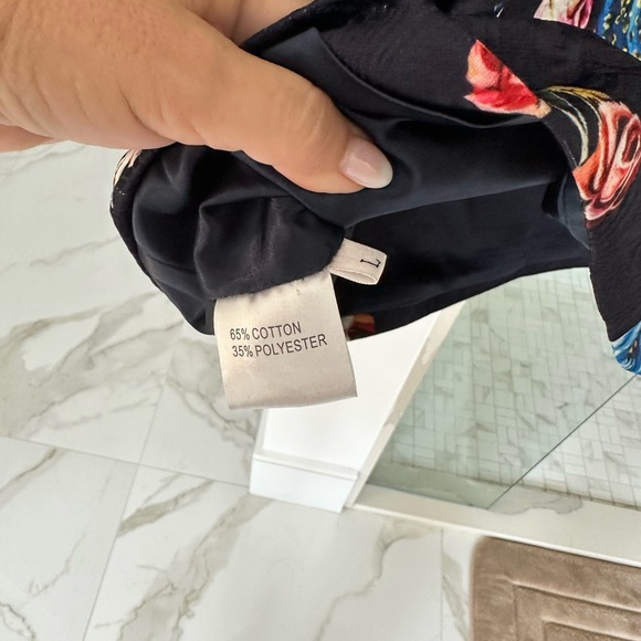 One of kind heavy brocade mini dress with pockets and jewelled details. - Picture 10 of 11